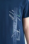 Indigo Text Printed O Neck Standard Mold Boy T-shirt - 11119 - 4