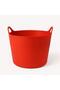 Red, Flexible Plastic Bucket – 42 Liters, Sacrificial Offering Bucket, Stretchable Toy and Laundry Basket - 4