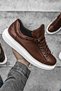 Men's Sneakers - Casual Comfortable Walking Sneakers, Lace-up - 2