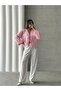 Women's Candy Pink Tassel Detailed Tie-Up Premium Linen Shirt - 6