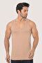 Men's under Shirt Invisible Undershirt 100% Cotton Skin Color 6 Pack - 3