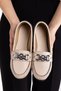 Women's Ballerinas Light Comfortable Sole Orthopedic Leather Skin Mother Shoes - 4