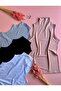 Seamless, Modal 4-Pack Turtleneck, Powder, Blue, Black and White Sleeveless Women's T-Shirt Undershirt