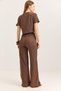 Bürümcük Fabric Double Crop Suit Bitter Brown - 4