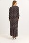 Viscose Fabric Sleeve Elastic Bottom Six Pleated Burgundy - 4