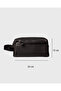 Shaving and Makeup Travel Bag Unisex |   1018 Black Vegan Leather - 4