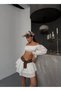 White Folded Skirt Crop Blouse-L - 6
