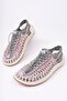 Elastic Lace-Up Unisex Summer Men's Sandals Women's Slippers Woven Design Beach Sandals Nef - 3