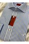 Interview Woven Blue Striped Slim Fit Shirt - 2
