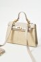 Voli Model Straw Beige Women's Hand and Shoulder Bag - 2