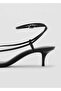 Thin Band Heel Sandals - 5