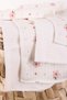 Set of 7 Baby Mouth Wipes – 100% Cotton, Soft and Absorbent Pink Flower with Leaves - 5