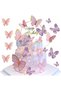 Purple Set of 21 Butterfly Figure Cake and Balloon Decoration Set – Colorful 3D Butterfly Figure Cake and Decoration Ornament - 5