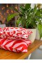 Leopard - Zebra Stripe Patterned Pink - Red Suede Double Sided Rectangular Set of 2 Throw Pillow Covers - 3