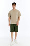 Men's Parachute Thin Fabric Comfortable Fit Hidden Zipper 3 Pocket Shorts