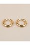 Alara Hoop Steel Earrings - 3