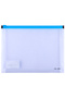 Deli E38976 A5 Expandable Zip Bag - Durable Korean PP Material, Transparent & Non-Sticky - 5