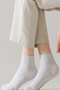 5 Pairs Economic Package White Black Women Men Unisex Sports Booties Socks - 4