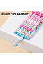 EC058 HB Graphite Pencil, 12PCS/Box, Built-in Eraser – For School & Writing Use - 3