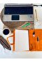 Orange Vosvos Printed Book Bag 17X24 cm |   Water Repellent Fabric, Dtf B Printed Handmade - 4