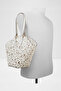 Jacinta - Women's Faux Leather White Top Zipper Medium Size Bag - 4