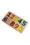 Parla Felt Covered Number Puzzle, Wooden Insert-And-Remove Puzzle, Colorful Educational Puzzle, Number Learning - 3