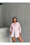 Striped Oversize Sleeve Detailed Shirt Missgml2297 - 2