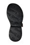 Women's Black Genuine Leather Adjustable Double Strap Sandals Hook And Loop Tasha - 5