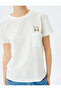 Beige Printed T-Shirt - 5