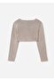 Girl's Knitted Cardigan Beige 332 - 5
