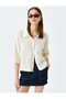 Beige Knitted T-Shirt