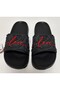 Black Love Rose Relief Detailled Non-Slip Eva Anatomic Sole Women's Wet Floor, Home and Street Slippers - 4
