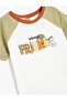 Beige Printed Cotton T-Shirt - 3