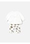 Baby Girl Long Sleeve 4-Piece Set White 1760 - 3