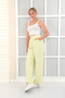 Shallow Pleated Women's Pants with Wide Legs - 6