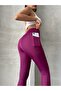 Women's High-Waist Shaping Pocketed Leggings - 4