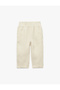 بنطلون قطني كبير الحجم بخصر مطاطي