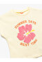 Cotton Crew Neck Sleeveless Floral Printed T-Shirt - 3