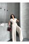 Women's Belted Vest Palazzo Pants Suit - 2