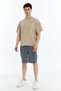 Men's Parachute Fabric Woven Casual Sports Bermuda Shorts with Zipper and Back Pocket - 3