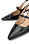 Women's Genuine Leather Black Patent Leather High Heels - 4