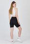 Black Ribbed Biker Shorts Leggings 3005 - 6