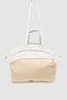 Felun Puppy Stitching Detailed Double Handle Shoulder, Hand and Arm Bag White - 3