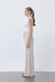 Women's Ribbed Waist Trousers -32224Pnt - Beige - 4