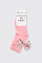 Liberty Fabric Socket Ribbon Detailed Baby Girl Socks - 3
