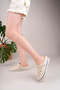Beige Women's Strap Detail Casual Comfortable Slippers - 3