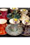 Drop Violet Porcelain Hand Decor Painting Cup Set - 5
