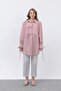 Women's Front Button Detailed Shirt - 10680Gml - Claret Red - 4