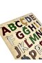 Dinosaur Alphabet Puzzle, Turkish Alphabet, Wooden Find-And-Insert Puzzle, Colorful Educational Puzzle, Letter Learning - 5