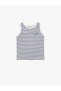 Cotton Sleeveless Embroidered Crew Neck Singlet